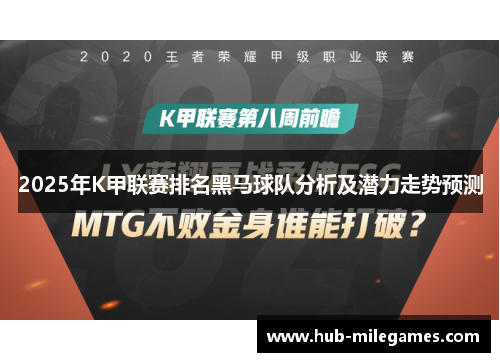 2025年K甲联赛排名黑马球队分析及潜力走势预测